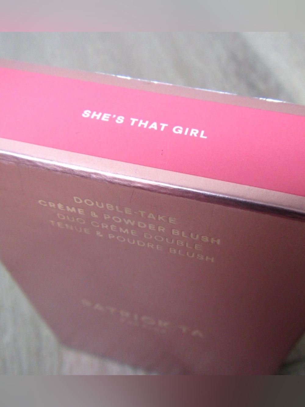NEW PATRICK TA DOUBLE TAKE CREAM & POWDER BLUSH SET SHES THAT GIRL CREME MAKE UP